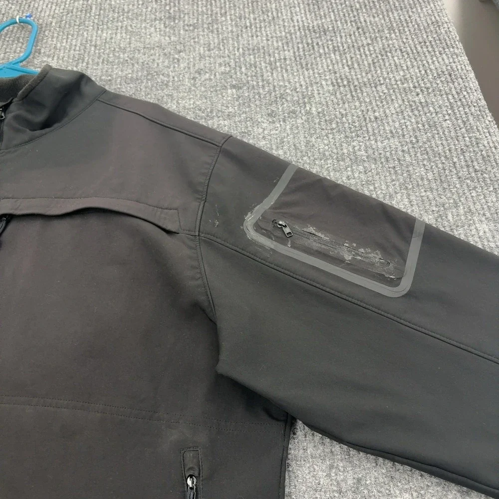 5 11 Tactical Jacket Mens Black Polyester Softshell Full Zip Utility Gorpcore